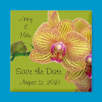 Save the Date - Orchid Magnet magnets