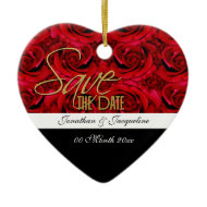 save the date ornament invitation ornament
