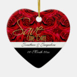 save the date ornament invitation