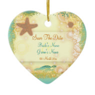 Save the date ornament invitations ornament