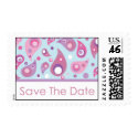 Save The Date - Paisley postage
