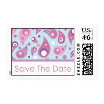 Save The Date - Paisley postage