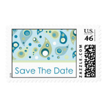 Save The Date - Paisley postage