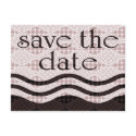save the date : patterned waves : postcards