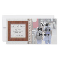 Save the Date Photo Card, White Wedding Frame photo cards by cutencomfy Save the Date Photo Card, White Wedding Frame photo cards