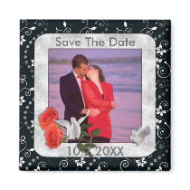 Save The Date Photo Magnet by ElegantRoseWedding Save The Date Photo Magnet
