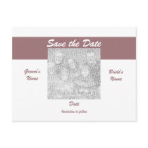 Save the Date Photo Postcard - Customized