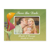 Calla lily Save the Date photo postcards
