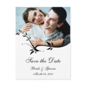 Elegant Save the Date photo postcards