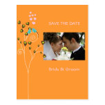 Save the Date Photo postcards, love birds