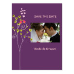 Save the Date Photo postcards, love birds