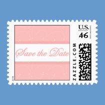 Save the Date (pink) postage