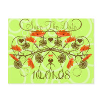 Save the Date -Poppies With an Edge postcards by samack Save the Date -Poppies With an Edge postcards