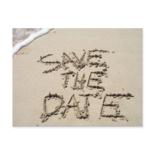 Save the Date post-card postcard