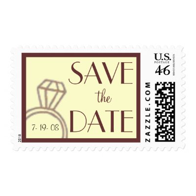 Save the Date Postage Stamps