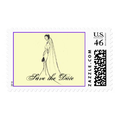Save the Date Postage Stamps