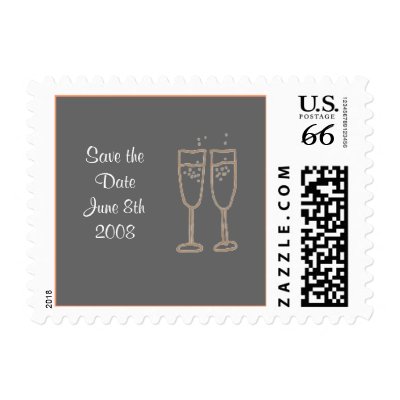 Save the Date Postage Stamp