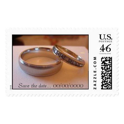 Save the date postage stamp