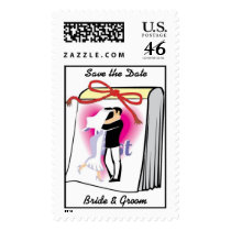 Save the Date Postage Stamp
