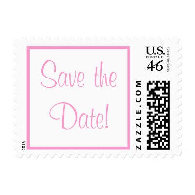 Save the Date Postage Stamp