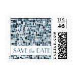 Save The Date Postage Stamp (Blue Cobblestone)
