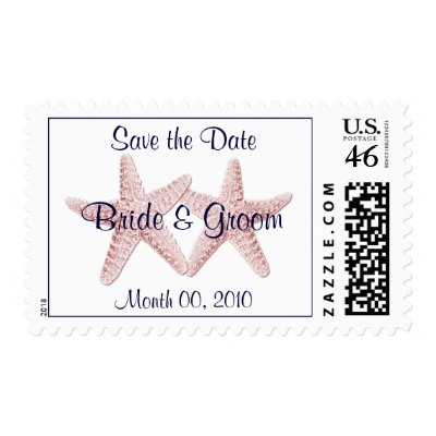 Save the Date postage stamps