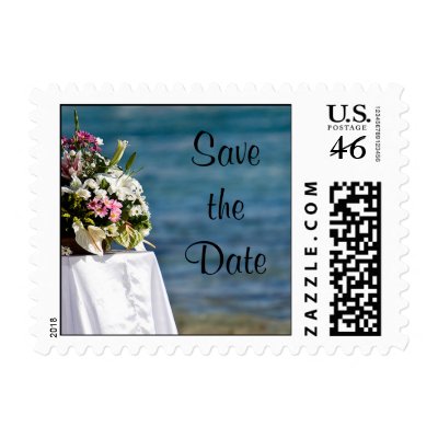 Save the Date postage stamps