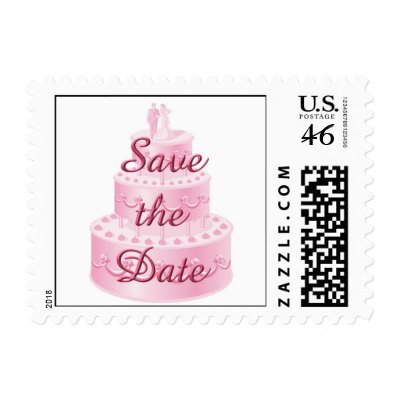 Save the Date postage stamps