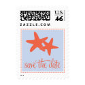 Save the Date Postage with Starfish postage by belletristics Save the Date Postage with Starfish postage