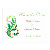 Save the date postal cards for weddings post cards
