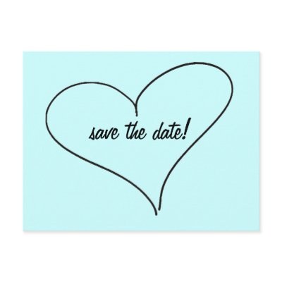save the date postcard