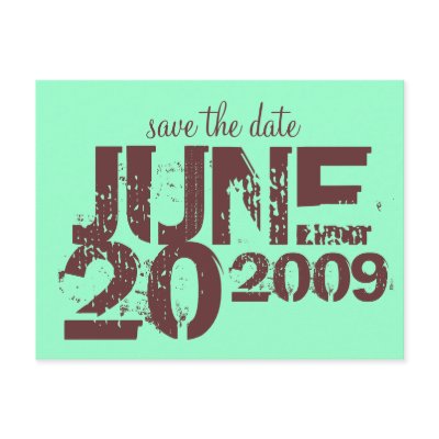 Save the Date Postcard