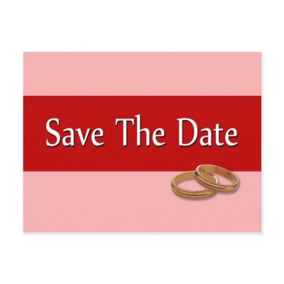 Save The Date Postcard