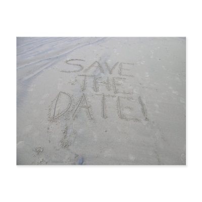 Save the date postcard