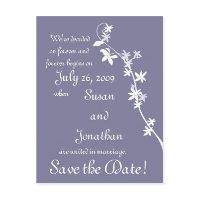 Save the Date! postcards