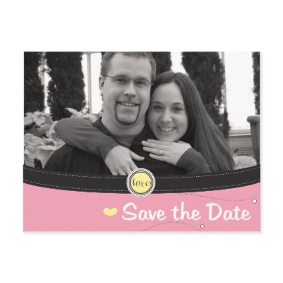 Save the Date Postcard by Chic_Boutique