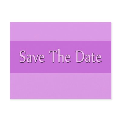 Save The Date Postcard