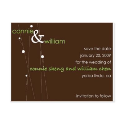 save the date!!! Postcard