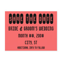 Save the Date postcard