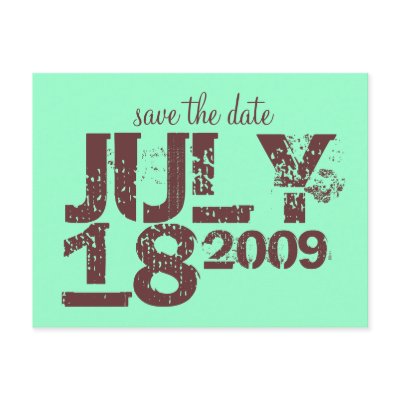 Save the Date Post Card