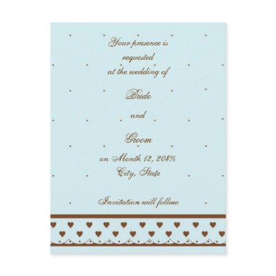 Save the Date Postcard