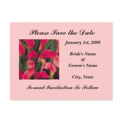Save The Date Post Cards
