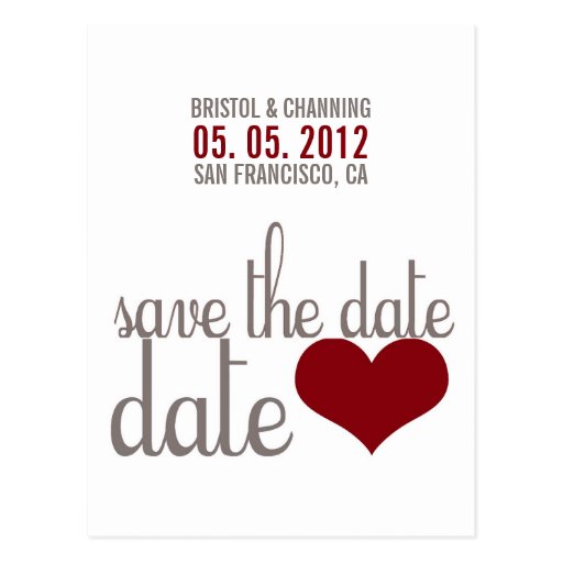 SAVE THE DATE Postcard