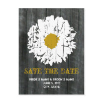 Save The Date Postcard - Barnwood Daisy