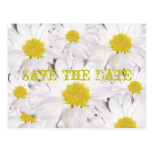 Save The Date Postcard - Daisy