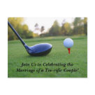 postcard - Golf Theme Save The Date Postcard.