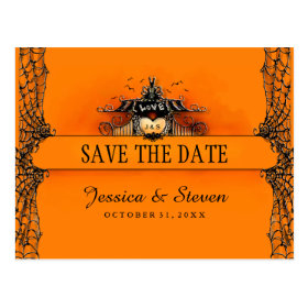 Save the Date Postcard - Halloween Love Postcard