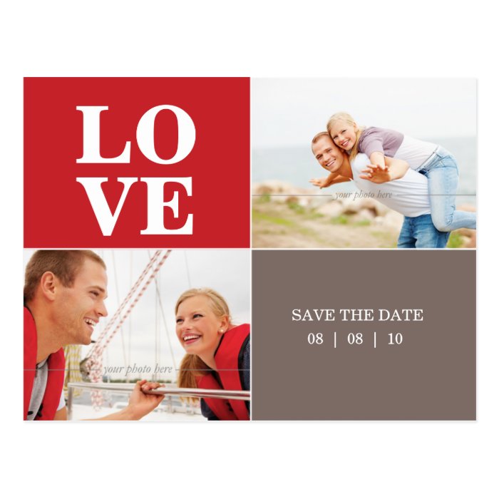 Save Date Postcard Template