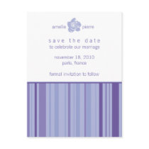 Save The Date Postcard-Modern Stripes