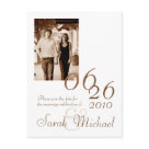postcard - Save the date postcard featuring a photo and save the date information. For invitation designs, check out my website: www.darmanddesigns.com